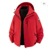 Chaqueta funcional exterior del mismo estilo de Luotuo para mujer, chaqueta de plumón tres en uno, chaqueta de montañismo a prueba de viento e impermeable para otoño e invierno para hombre