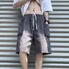 Pantalones cortos de trabajo para hombre, verano, moda callejera, marca, ins, pantalones cortos deportivos, casual, guapo, versátil, pantalones de pierna ancha