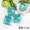 Cubo de Gelo Simulado Cubo de Gelo Transparente Saco Surpresa Par Glitter Fino Cubo de Gelo Luminoso Cápsulas de Gelo Pedra de Cristal Bar Adereços para Fotografia