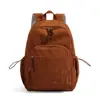 Mochila Sencilla y Versátil, Color Sólido, Pana para Viajes Diarios, Estilo Japonés, Mochila Escolar para Estudiantes de Comercio Exterior, Viajes Cortos, Mochila Casual para Mujer