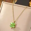 Colar de girassol giratório de luxo leve Acessórios de Nicho de Nicho Simples Elegante Elegante Collarbone Chain Acessórios