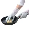 Guantes domésticos para lavar platos y ropa, guantes de cocina de látex de caucho, engrosados, anti-quemaduras, impermeables y termoaislantes