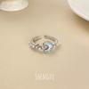 Anillo de perla Xinghe ~ Xingyue con diseño de nicho, de alta calidad, combinable con todo, único anillo de apertura para mujer.
