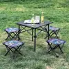 Silla plegable ligera para acampar al aire libre, portátil para trenes y trenes de alta velocidad, adecuada para bocetos artísticos y pesca, taburete plegable pequeño