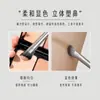 Pincel para Sombra de Nariz Série Glaze Cinza Meia-Lua, Pincel de Lado Único com Cabeça Inclinada para Contorno, Pincel Único de Contorno Ferramenta de Beleza