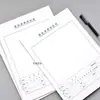 Formulário de Reembolso de Despesas A4 Recibo Reembolso de Despesas de Viagem Comprovante Contábil Papel A4 Formulário Original para Colar Documento de Reembolso de Despesas