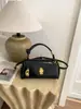 Bolso de Mano Brillante de Cuero Aceitado y Encerado, Bolso Cruzado, Bolso Versátil para Mujer para el Trabajo y los Viajes Diarios, Bolso de Mano de Lujo de Gama Alta