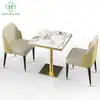 Mesa de Comedor Rectangular Estilo Villa Lujo Ligero Antiescaldado Espesor Grueso Pizarra Textura Mármol Natural Modelo Especial Hotel de Alta Gama