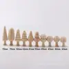 Árbol de Navidad de Madera Maciza Árbol de Bosque de Madera DIY Creativo Infantil Árbol de Hongo de Madera Pintado Blanco Adorno