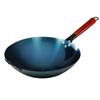 Wok Redondo Antiguo Hecho en Fábrica, Forjado, para Uso Doméstico, Hecho de Hierro Forjado, Sin Recubrimiento, No se Pega Fácilmente, Listo para Usar
