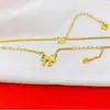 Nueva Cadena de Clavícula Mariposa Láser de Suministro en Vivo Estilo de Lujo Accesible para Collar CNC Joyería de Diseño de Nicho para Mujer Venta al por Mayor