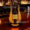 Porta Botellas de Vino Luminoso Base para Champagne Licor Display de Xo Pica Soporte Ktv Estante de Vino Láser Porta Botellas As de Picas