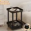 Mesa Auxiliar para Sofá, Mesa de Centro Móvil, Estante de Almacenamiento, Mesita de Noche para Dormitorio, Mini Gabinete Auxiliar de Moda para Apartamentos Pequeños