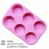 Fornecimento Direto da Fábrica molde de bolo de silicone 6 peças forminha de muffin DIY sabão sabonete artesanal molde de muffin