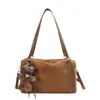 Bolsa de almohada simple nueva transfronteriza bolso de hombro grande casual versátil bolso de mano de diseño retro versátil
