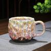 Taza de Café de Gres Hecha a Mano Retro Taza de Porcelana Blanca de Horno Japonés Taza de Agua Taza de Té para Hombres y Mujeres Cerámica Lujo Accesible Retro