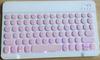 Adequado para Tablet Apple Teclado Sem Fio Bluetooth Retro Tecla Redonda Telefone Celular iPad Retroiluminação Colorida Silencioso Arroz
