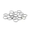 Anel Duplo de Aço Inoxidável 5-12mm Anel de Cavalo Acessórios para Joias DIY Anel de Chave Anel de Conexão para Joias Anel Duplo Anel Duplo