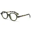 Nuevas Gafas Planas Retro Color Carey Gafas Lisas Ovaladas Moda Estilo Occidental Gafas para Presbicia Marco de Gafas Anti-azul