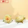 Rosa Artificial (Cabeça de Rosa da Montanha Nevada) Venda Direta da Fábrica para Celebrações de Casamento, Arranjo de Parede de Flores para Cenário Externo
