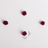 Ornamento de Flor Simisi 1cm Rosas de Cinco Pontas Rosa Artesanal Fita de Rosa Flor Pequena DIY Acessórios Decorativos para Roupas