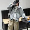 Chaqueta de Primavera y Otoño para Niñas 2026, Sudadera con Cremallera Casual de Moda para Niñas Mayores, Atuendo de Otoño para Estudiantes de Secundaria