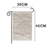Bandera de Jardín Blanca Transfronteriza DIY Doble Cara Bandera de Competición Oem Fiesta Americana Diseño de Patio Bandera de Amazon Personalización