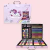 180 Plumas de Acuarela Set de Pintura para Niños Crayones Específicos para Estudiantes Pasteles al Óleo Lápices de Colores Caja de Regalo Regalo de Vacaciones