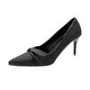 Sapatos de Salto Agulha Estilo Fada Nicho Bico Fino Salto Alto para Mulheres 2025 Verão Novo Estilo Versátil Moda Europeia e Americana