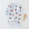 Ropa de Mariposa de Manga Larga para Primavera y Otoño, Ropa de Monje, Ropa de Gateo de Verano para Niños, Ropa de Algodón Puro para Bebé Recién Nacido de Otoño