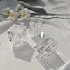 Fornecimento Direto da Fábrica tampa de frasco de perfume de encaixe tamanho pequeno quadrado transparente tampa de frasco para subembalagem tampa de frasco para subembalagem tampa de frasco de cosmético