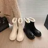 Botas de Nieve para Mujer Nuevas Temporada Otoño Invierno 2026 Zapatos de Algodón Engrosados con Felpa Botas de Invierno Cálidas Gruesas de Piel Botas Cortas
