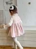 Ropa para Niños Zhe Li Vestido para Niñas Vestido de Invierno con Dibujos de Capullos de Flores Vestido Chaleco para Niños Vestido para Bebé Niña Clase A