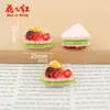 Nuevo Juguete de Comida para Sándwich de Desayuno Colorido Accesorios de Resina de Pegamento de Crema DIY Pequeños Adornos Colgante Funda de Teléfono