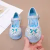 Sapatos Infantis Luminosos Borboleta com Strass Sapatos Simples Confortáveis com Luzes Sapatos de Cristal Nova Coleção Primavera/Outono 2026 Sapatos de Couro com Solado Macio