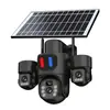 Cámara de vigilancia solar de tres pantallas para comercio exterior transfronterizo Cámara de seguridad solar para exteriores