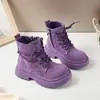 Botas Martin Estilo Británico para Niños 2026 Otoño e Invierno Nuevas Botas Cortas de Suela Gruesa para Niñas Color Amarillo Melard Botas de Cuero para Niños