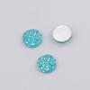 10mm yeso fondo plano resina diamante mineral cristal racimo cóncavo-convexo accesorios de joyería parche de joyería DIY en stock