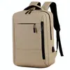 Bolsa de Computadora para Negocios al por Mayor Se Puede Imprimir Logo Mochila Casual de Color Sólido Simple Se Puede Colocar en el Asa de la Maleta Bolso de Doble Hombro de Moda y Personalidad