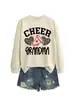 CHEER suéter cómodo holgado talla extra para mujer estampado de leopardo con patrón de corazón comercio exterior transfronterizo Amazon venta al por mayor
