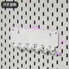 Adecuado para Metal Accesorios de Agujero IKEA Accesorios de Entrada de Escritorio Caja Larga Cesta de Malla Divisor de Estante Ganchos para Tablero de Pegboard