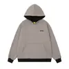 Sudadera con Capucha de Diseño Minimalista de Nicho Bloques de Color Doble Capa Otoño Invierno Europeo y Americano Oversize Manga Larga Empalmada Falsa de Dos Piezas