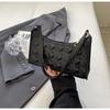 Bolso de pata de gallo para mujer 2024 Primavera Nuevo Bolso para mujer Estilo coreano Bolso de hombro con relieve de jade Estilo coreano Bolso de axila versátil