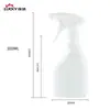 Frasco Borrifador Limpador de Manchas de Óleo Branco 300ml Frasco Borrifador Limpador Desodorizante para Pets Frasco Borrifador de Jardim Operado Manualmente de Plástico