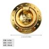 Jingmao Hardware Novo Estilo Chinês Home Decoração Materiais de Construção Handlet Redondo Polido Handlet Dourado Acessórios de Buraco Único