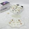 Sapatos de buracos transfronteiriços, sapatos de flores, decoração diy distinta, desenho animado, corrente fofa, borboleta, flor de diamante, acessórios, fivela de sapato removível