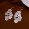 Pendientes Europeos y Americanos de Hoja Irregular con Borla Hueca, Lujo Ligero, Gama Alta, Ganchos Exagerados, Pendientes de Moda y Elegantes al por Mayor