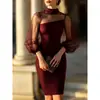 Bestseller transfronterizo europeo y americano de Amazon 2026: vestido bodycon de malla patchwork, sin espalda, entallado a la cintura, cuello alto