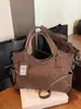 Bolsa de Hombro Tote Grande de Textura Escarchada con Cremallera Decorativa, Casual Elegante de Nicho Transfronteriza 2026 para Mujer