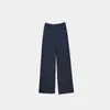 Traje de Mujer Zhengzhou de Corte Ajustado Pantalones de Pierna Ancha Mujer 2026 Otoño Nuevo Estilo Adelgazante Tacto de Alta Gama Cintura Alta Casual Pantalones de Pierna Recta